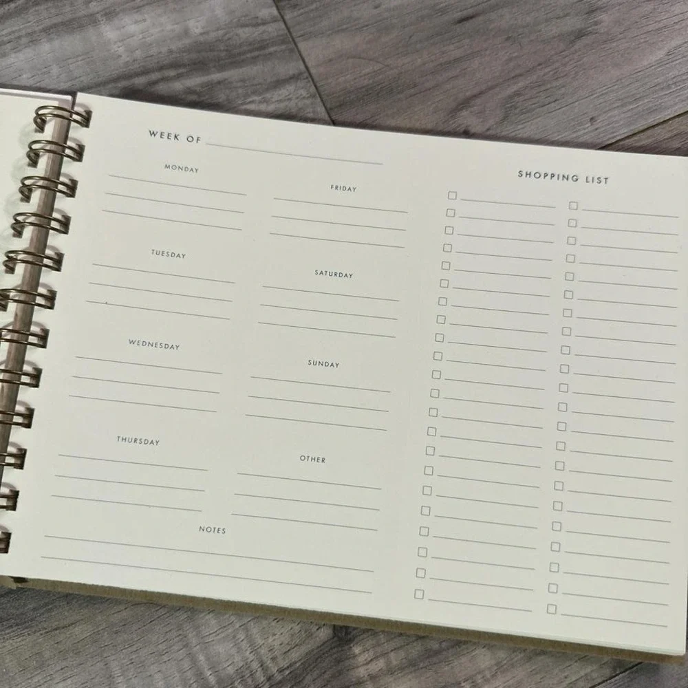 New Weekly Meal Plan & Shopping‎ List Journal